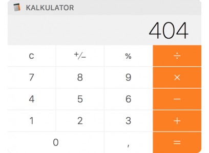 Problem w widżetem kalkulatora w panelu powiadomień MAC OS - bug High Sierra